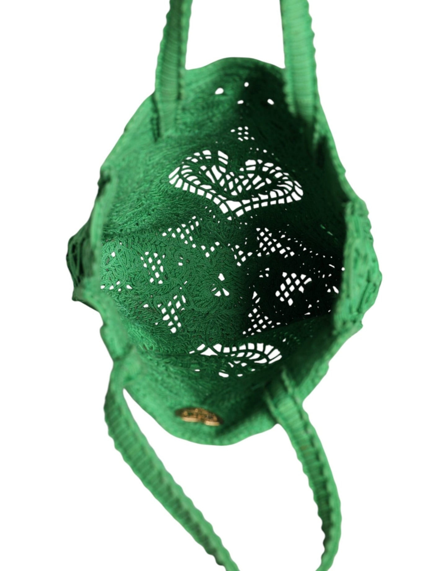 Dolce & Gabbana Green Small Cordonetto Lace Beatrice Tote Bag - Sandy Store ByNet