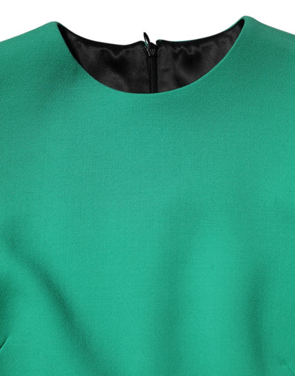 Dolce & Gabbana Green Viscose Acetate Mini Long Sleeve Dress – IT40|S par Dolce & Gabbana | Disponible sur Sandy Store ByNet