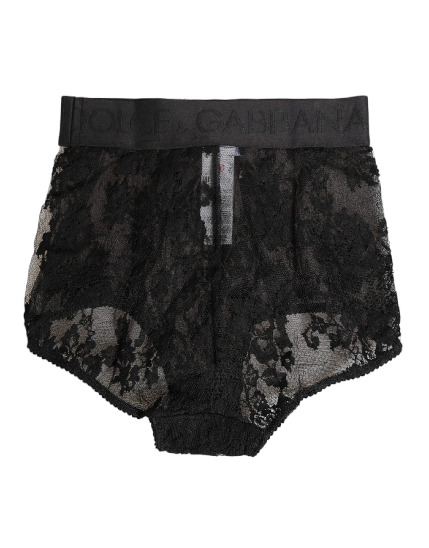 Dolce & Gabbana High Waist Briefs Black Floral Lace Underwear – IT2 | S par Dolce & Gabbana | Disponible sur Sandy Store ByNet