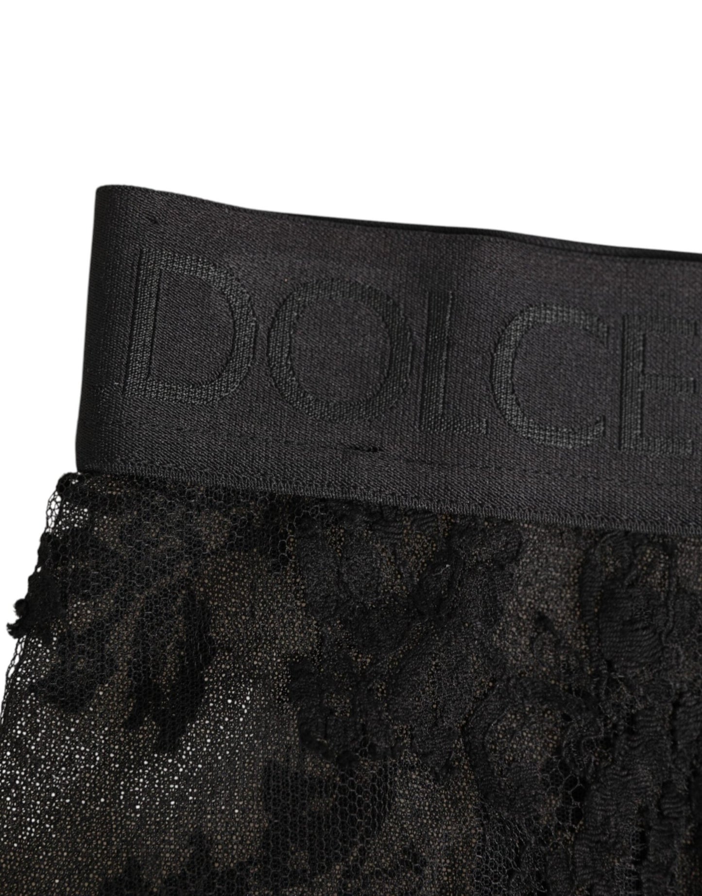 Dolce & Gabbana High Waist Briefs Black Floral Lace Underwear – IT2 | S par Dolce & Gabbana | Disponible sur Sandy Store ByNet