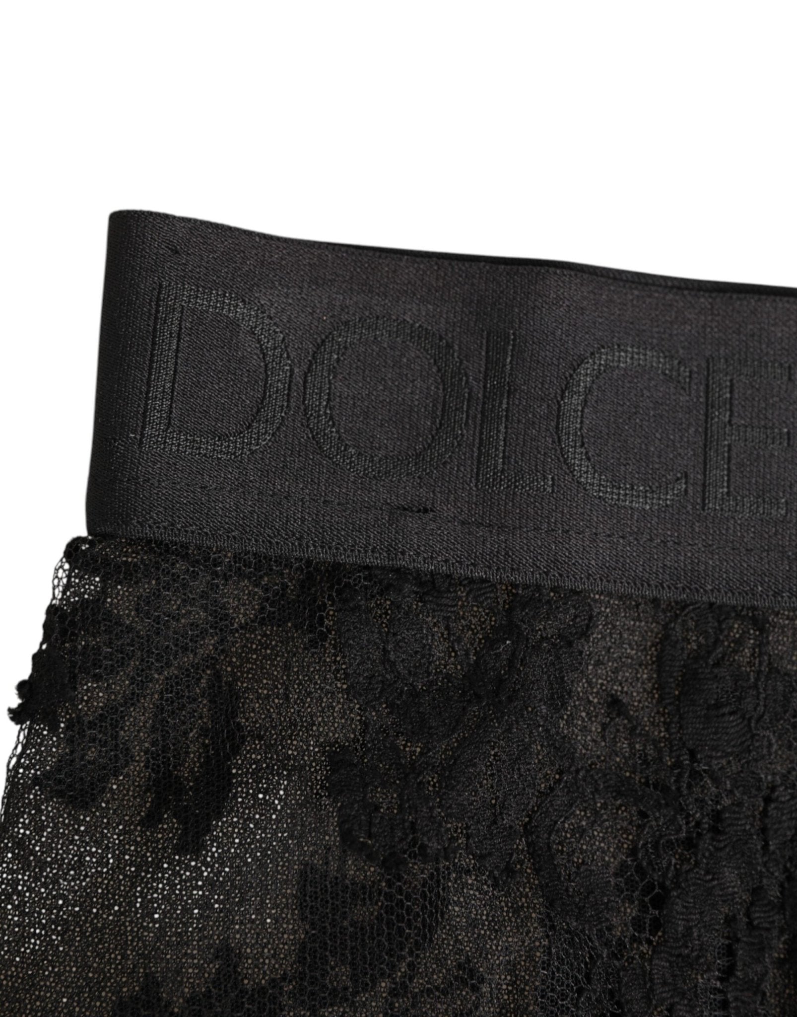 Dolce & Gabbana High Waist Briefs Black Floral Lace Underwear – IT2 | S par Dolce & Gabbana | Disponible sur Sandy Store ByNet