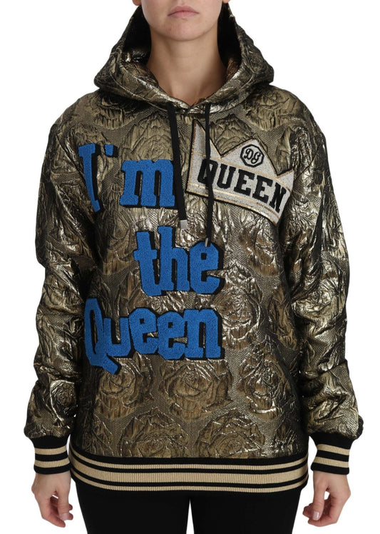 Dolce & Gabbana Im The Queen Multicolor Hoodie Sweatshirt - Sandy Store ByNet