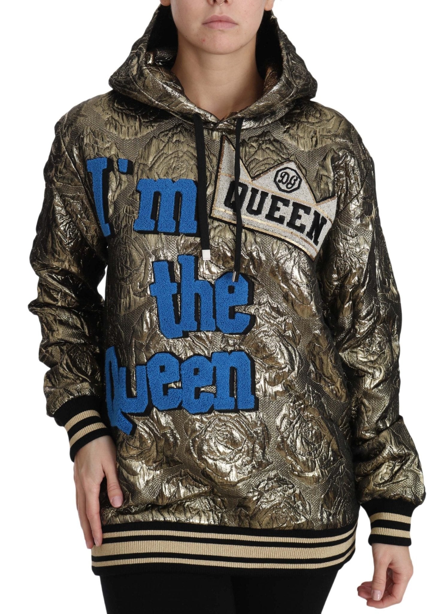 Dolce & Gabbana Im The Queen Multicolor Hoodie Sweatshirt - Sandy Store ByNet