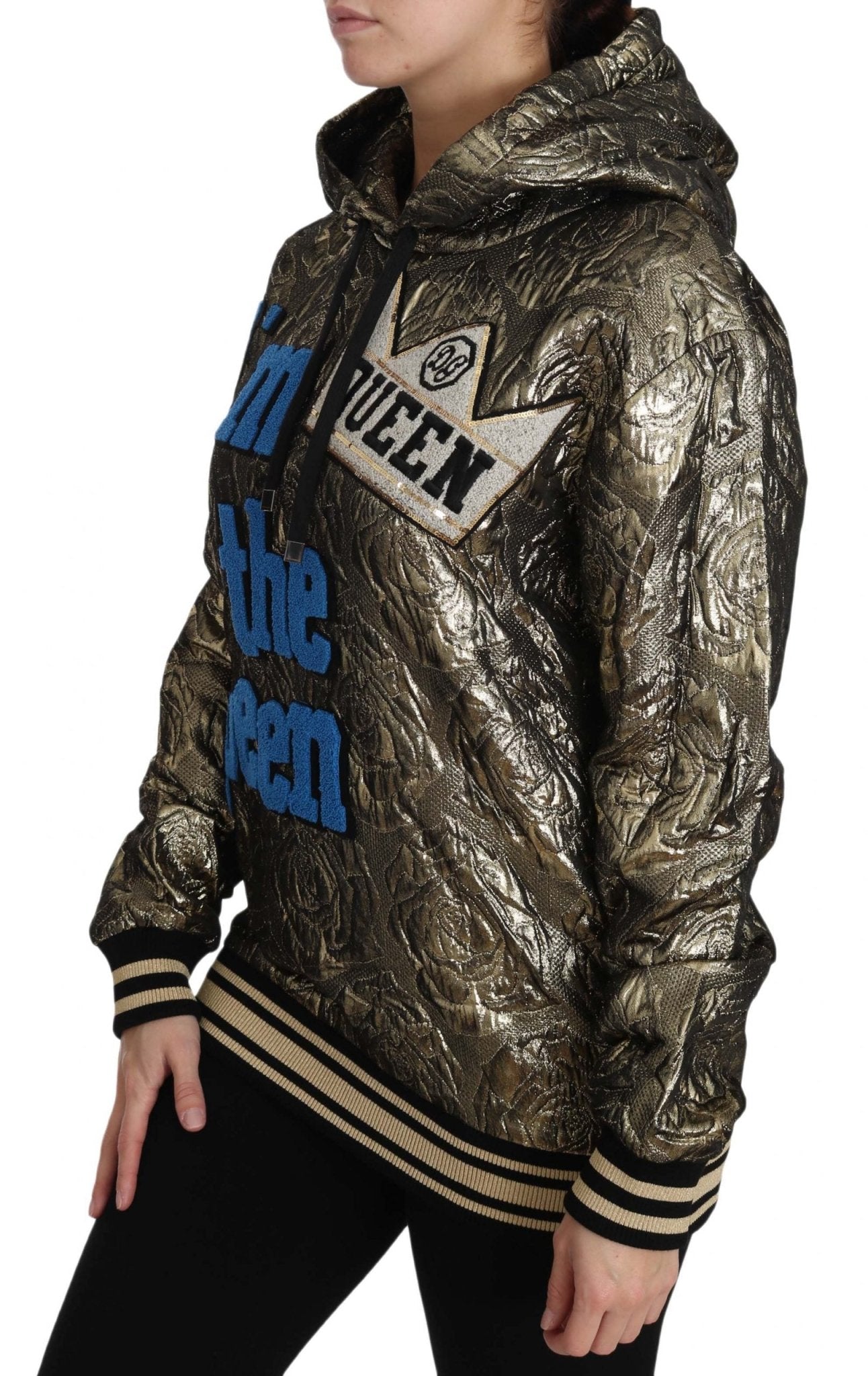 Dolce & Gabbana Im The Queen Multicolor Hoodie Sweatshirt - Sandy Store ByNet
