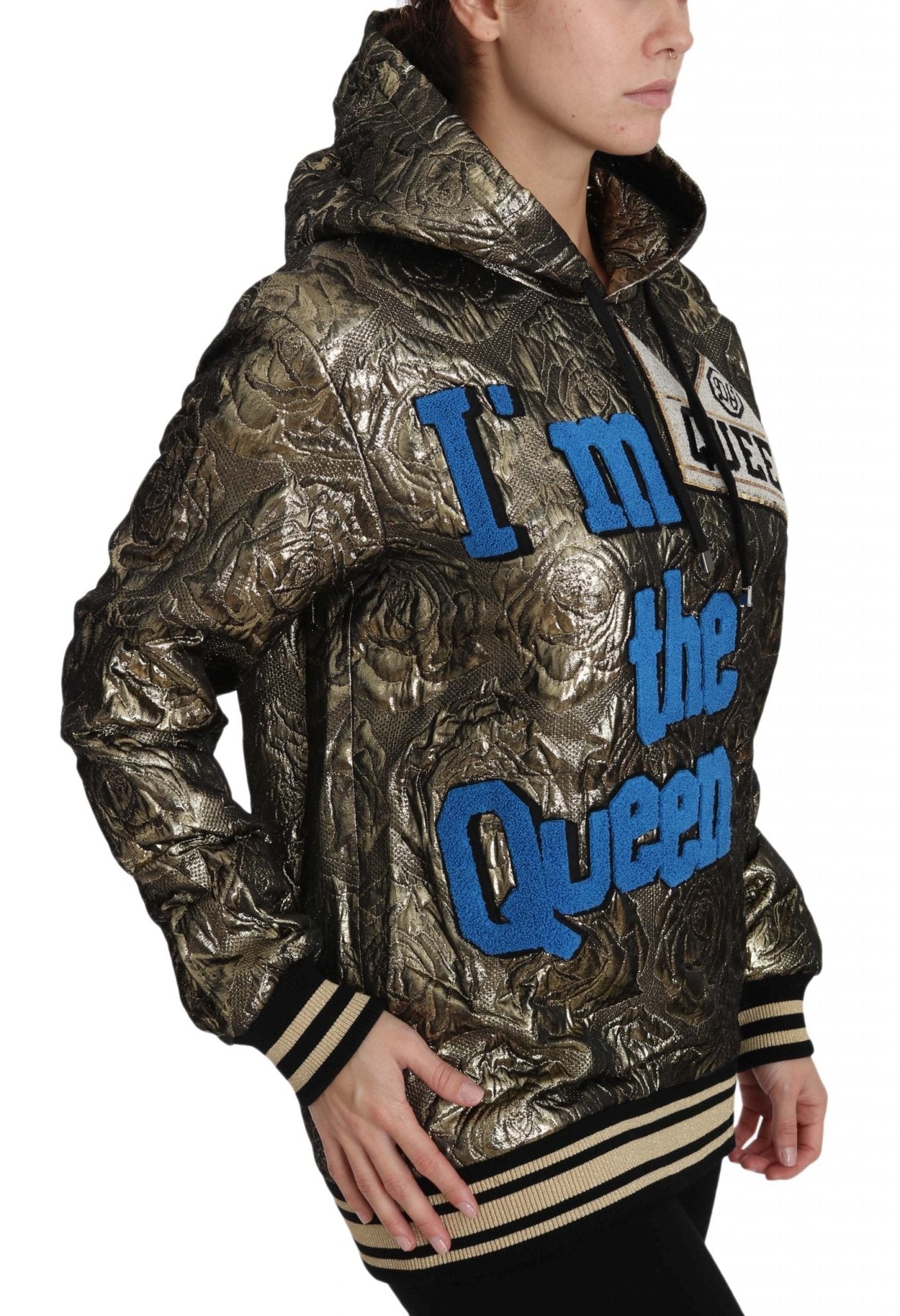 Dolce & Gabbana Im The Queen Multicolor Hoodie Sweatshirt - Sandy Store ByNet