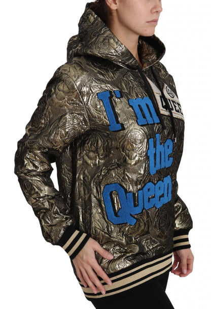 Dolce & Gabbana Im The Queen Multicolor Hoodie Sweatshirt - Sandy Store ByNet