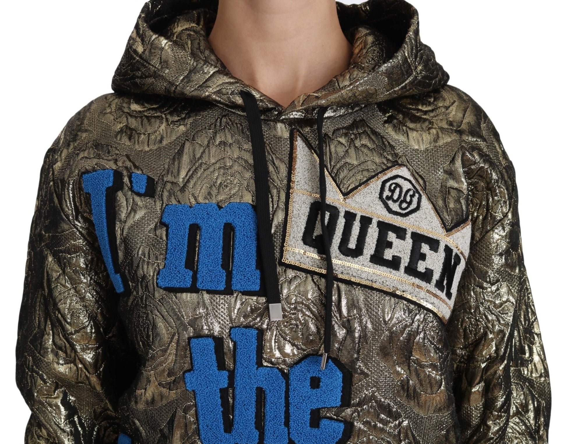 Dolce & Gabbana Im The Queen Multicolor Hoodie Sweatshirt - Sandy Store ByNet