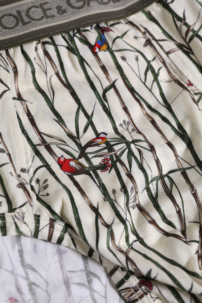Dolce & Gabbana Ivory Bird Print Cotton Regular Brief Underwear – IT6| L par Dolce & Gabbana | Disponible sur Sandy Store ByNet