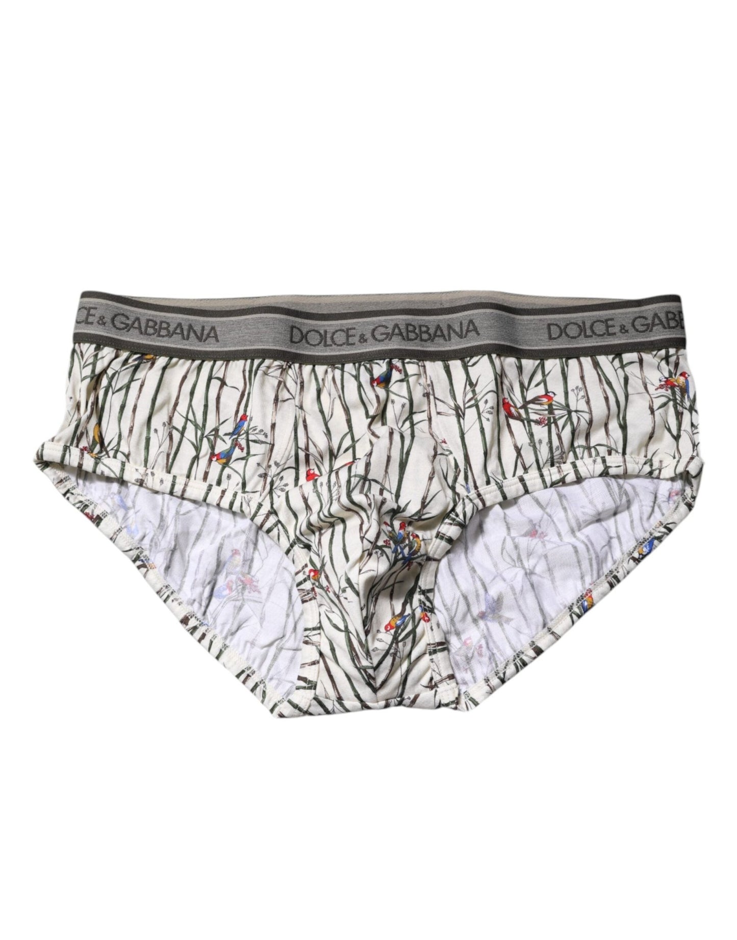Dolce & Gabbana Ivory Bird Print Cotton Regular Brief Underwear – IT6| L par Dolce & Gabbana | Disponible sur Sandy Store ByNet