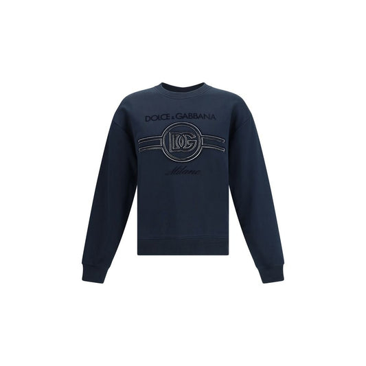 Dolce & Gabbana Jersey Sweatshirt with embroidery – IT48 | M par Dolce & Gabbana | Disponible sur Sandy Store ByNet