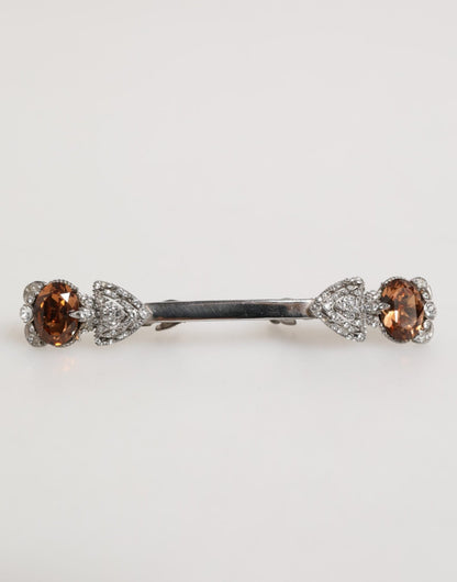 Dolce & Gabbana Lapel Pin 925 Sterling Silver Crystals Accessory Brooch – par Dolce & Gabbana | Disponible sur Sandy Store ByNet