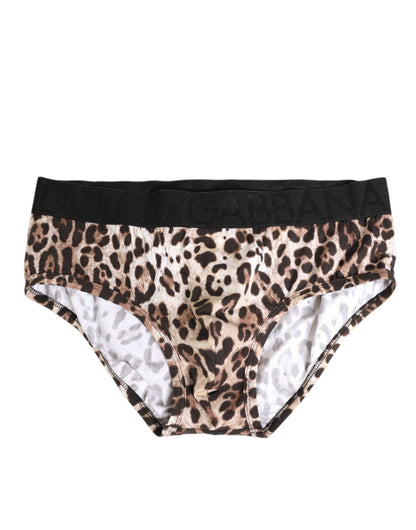 Dolce & Gabbana Leopard Print Black Waistband Cotton Underwear – IT4 | L par Dolce & Gabbana | Disponible sur Sandy Store ByNet