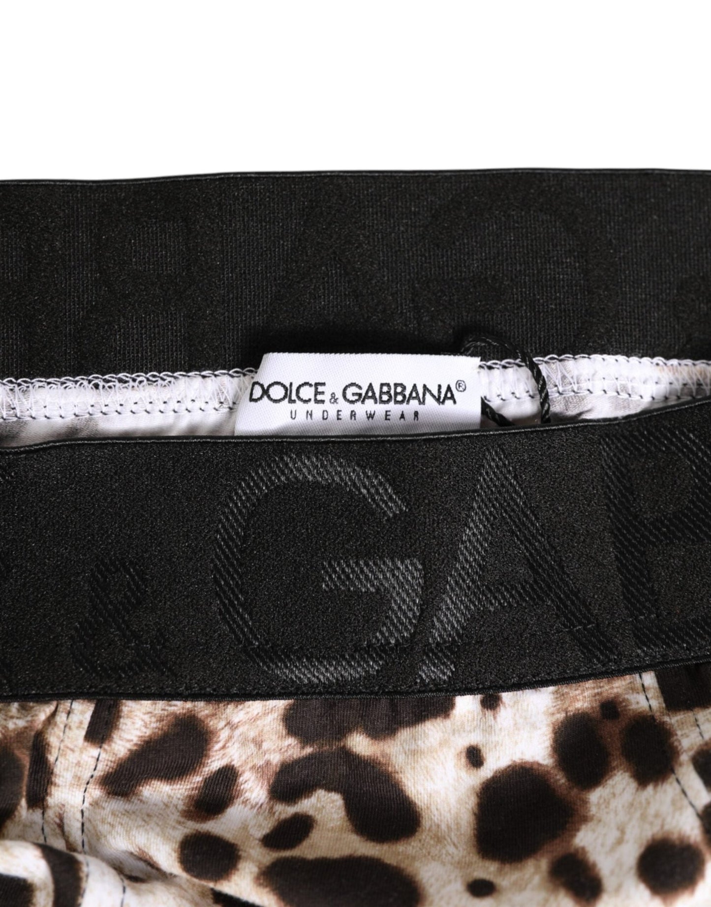 Dolce & Gabbana Leopard Print Black Waistband Cotton Underwear – IT4 | L par Dolce & Gabbana | Disponible sur Sandy Store ByNet