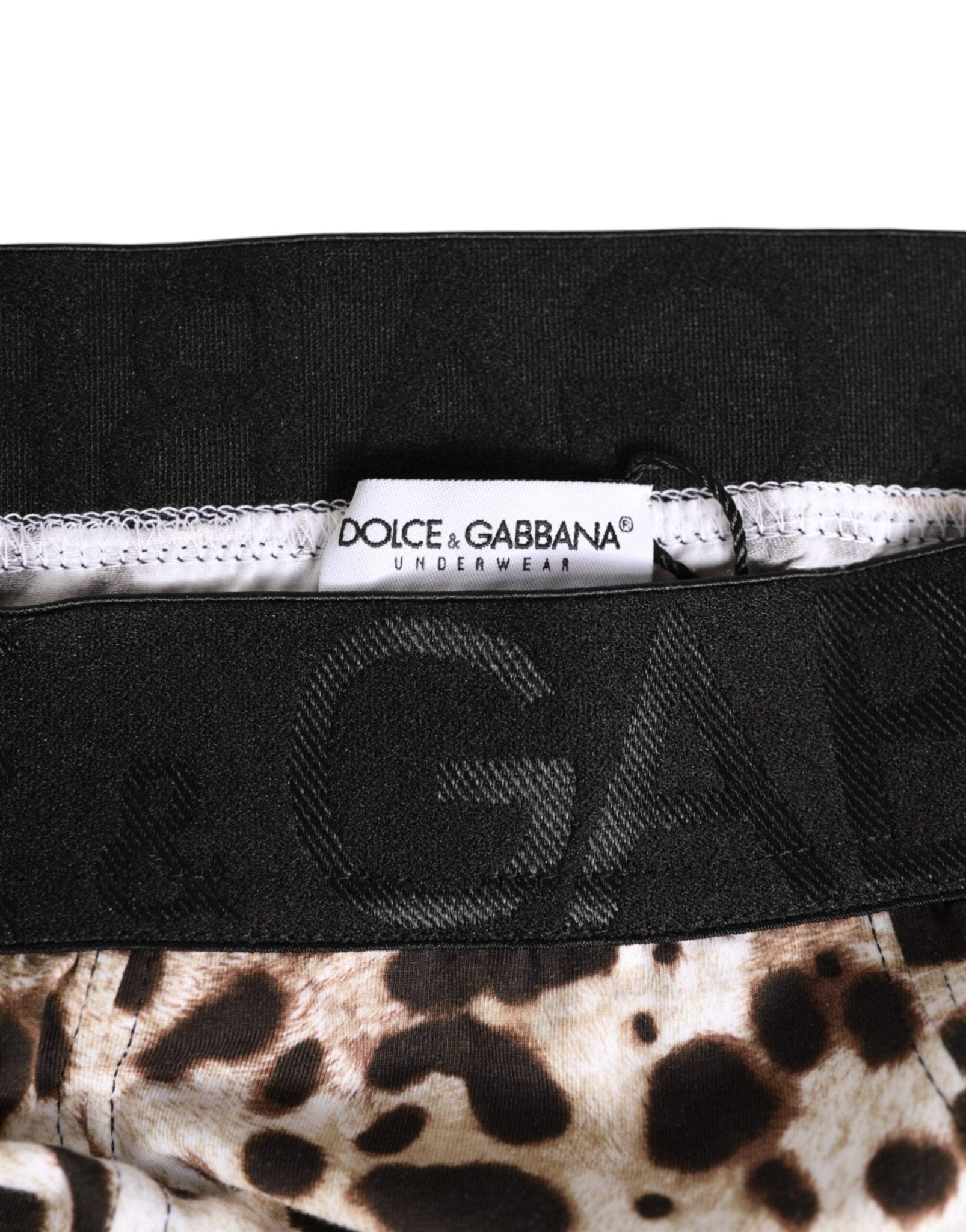 Dolce & Gabbana Leopard Print Black Waistband Cotton Underwear – IT4 | L par Dolce & Gabbana | Disponible sur Sandy Store ByNet