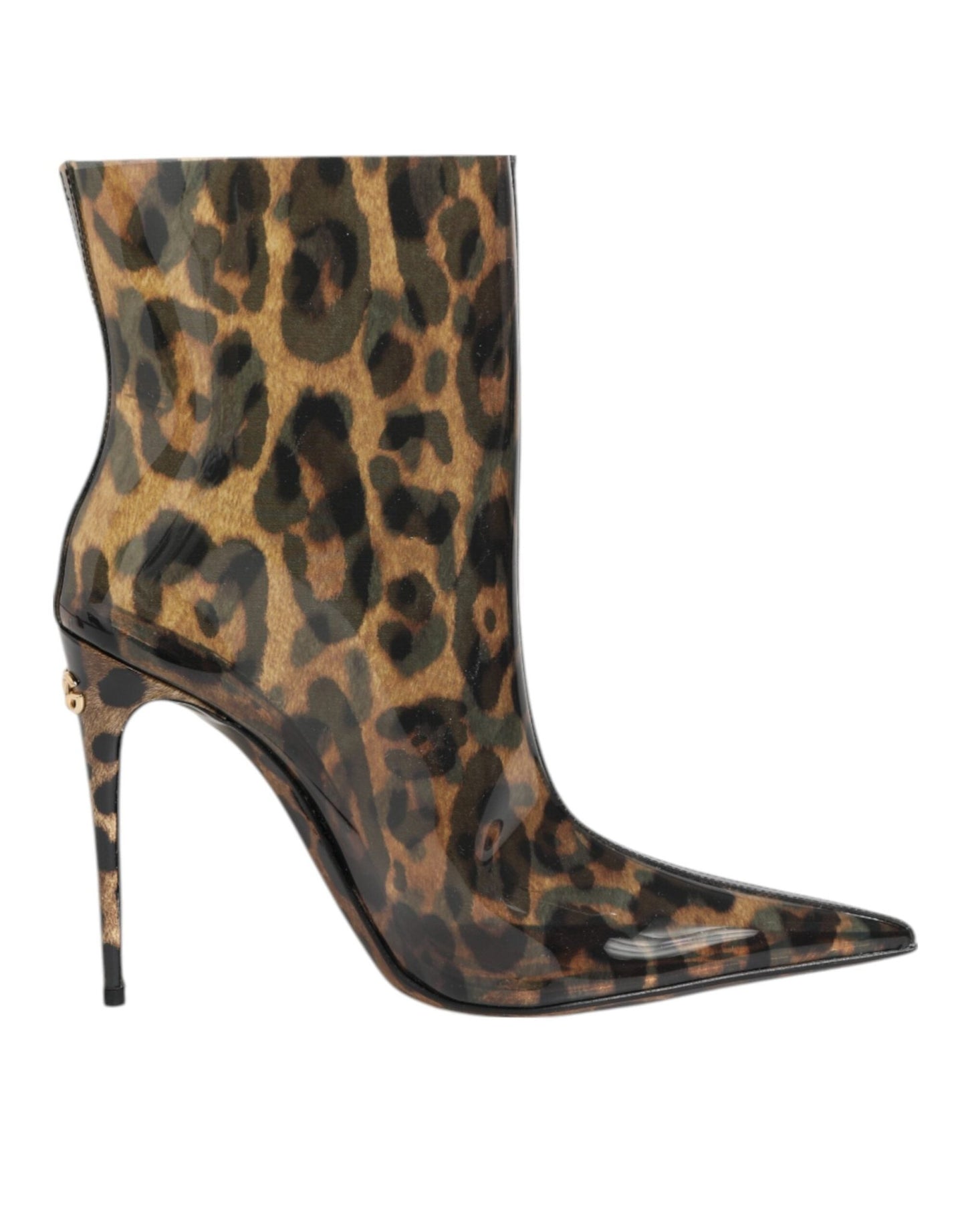 Dolce & Gabbana Leopard Print PVC Pointed Toe Boots Shoes – EU39/US8.5 par Dolce & Gabbana | Disponible sur Sandy Store ByNet