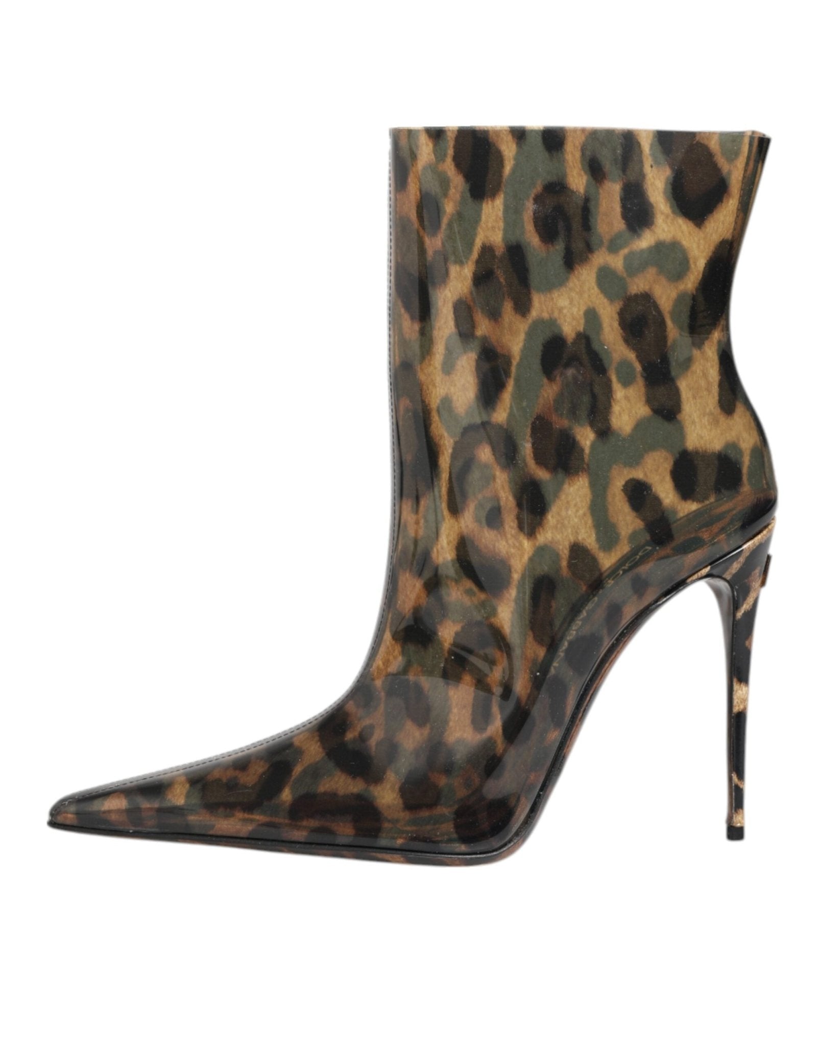 Dolce & Gabbana Leopard Print PVC Pointed Toe Boots Shoes – EU39/US8.5 par Dolce & Gabbana | Disponible sur Sandy Store ByNet