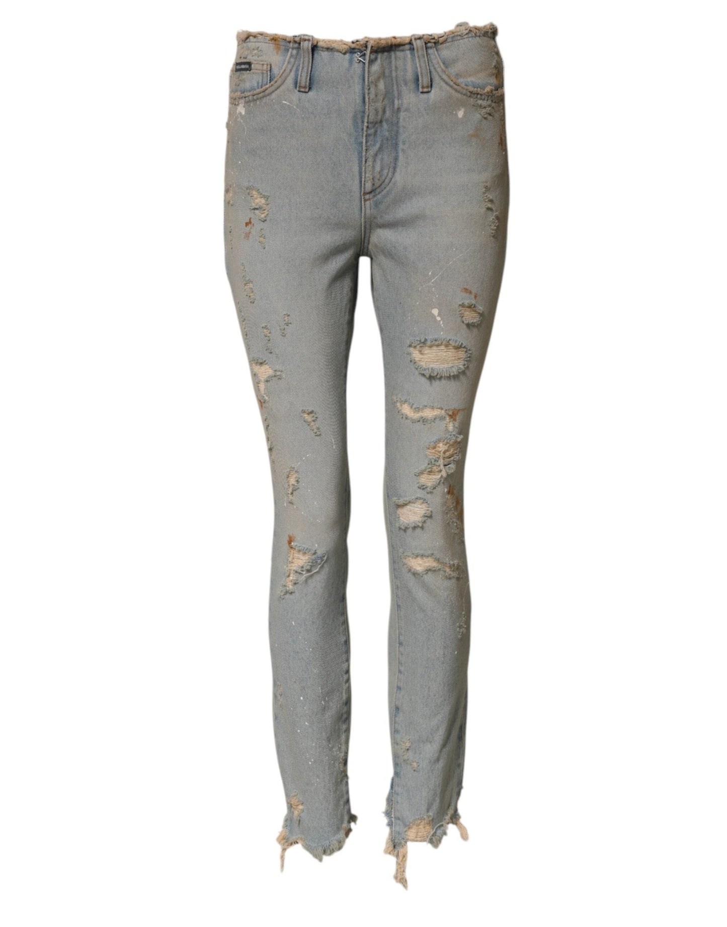 Dolce & Gabbana Light Blue High Waist Skinny Denim Jeans – IT40|S par Dolce & Gabbana | Disponible sur Sandy Store ByNet