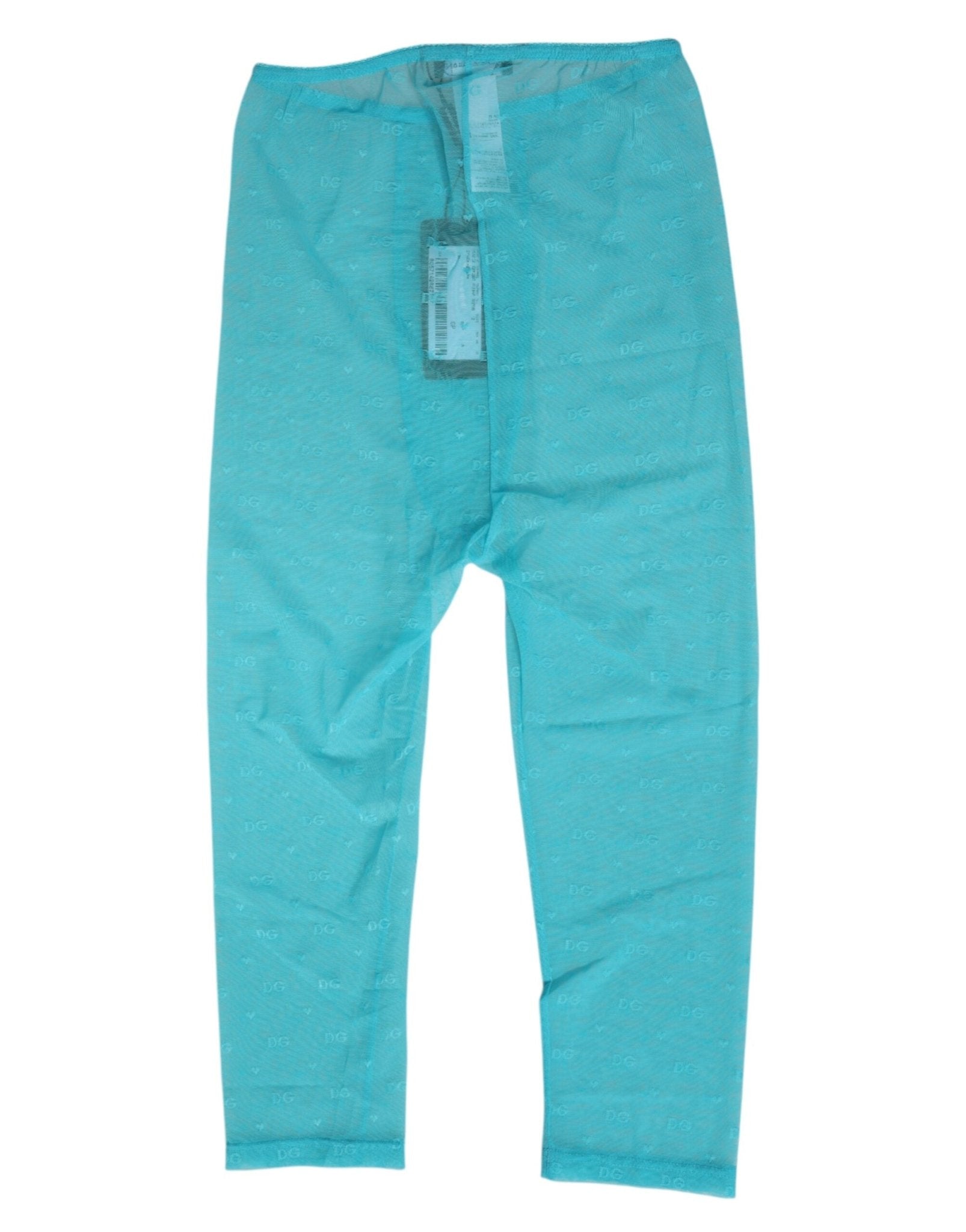 Dolce & Gabbana Light Blue Logo Lace Tight Midi Trouser Underwear – IT2 | S par Dolce & Gabbana | Disponible sur Sandy Store ByNet