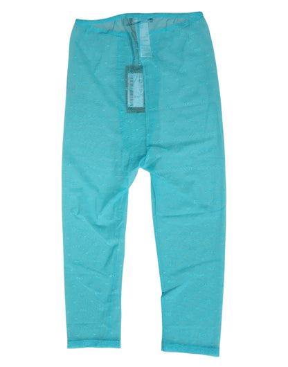Dolce & Gabbana Light Blue Logo Lace Tight Midi Trouser Underwear – IT2 | S par Dolce & Gabbana | Disponible sur Sandy Store ByNet