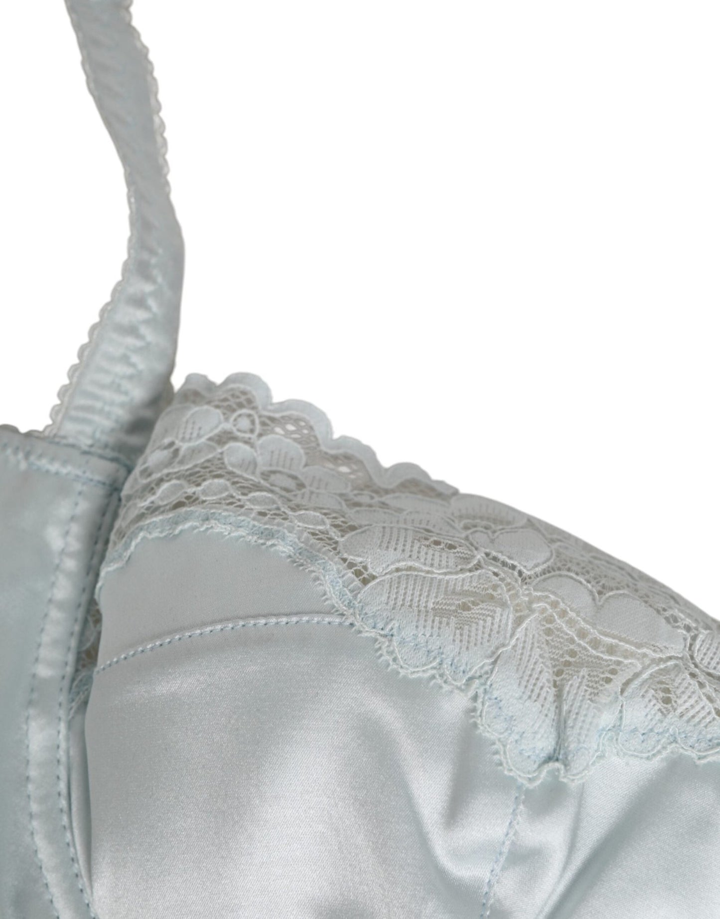 Dolce & Gabbana Light Blue Silk Semi - Padded Balconette Underwear – IT3 | M par Dolce & Gabbana | Disponible sur Sandy Store ByNet