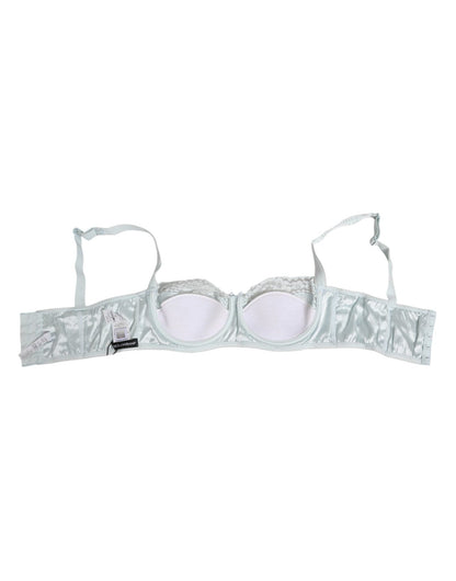 Dolce & Gabbana Light Blue Silk Semi - Padded Balconette Underwear – IT3 | M par Dolce & Gabbana | Disponible sur Sandy Store ByNet