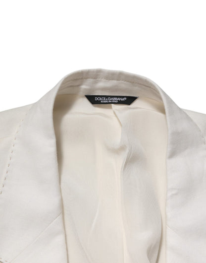 Dolce & Gabbana Light Cream Linen Embroidered 2 Piece Suit – IT58 | 3XL par Dolce & Gabbana | Disponible sur Sandy Store ByNet
