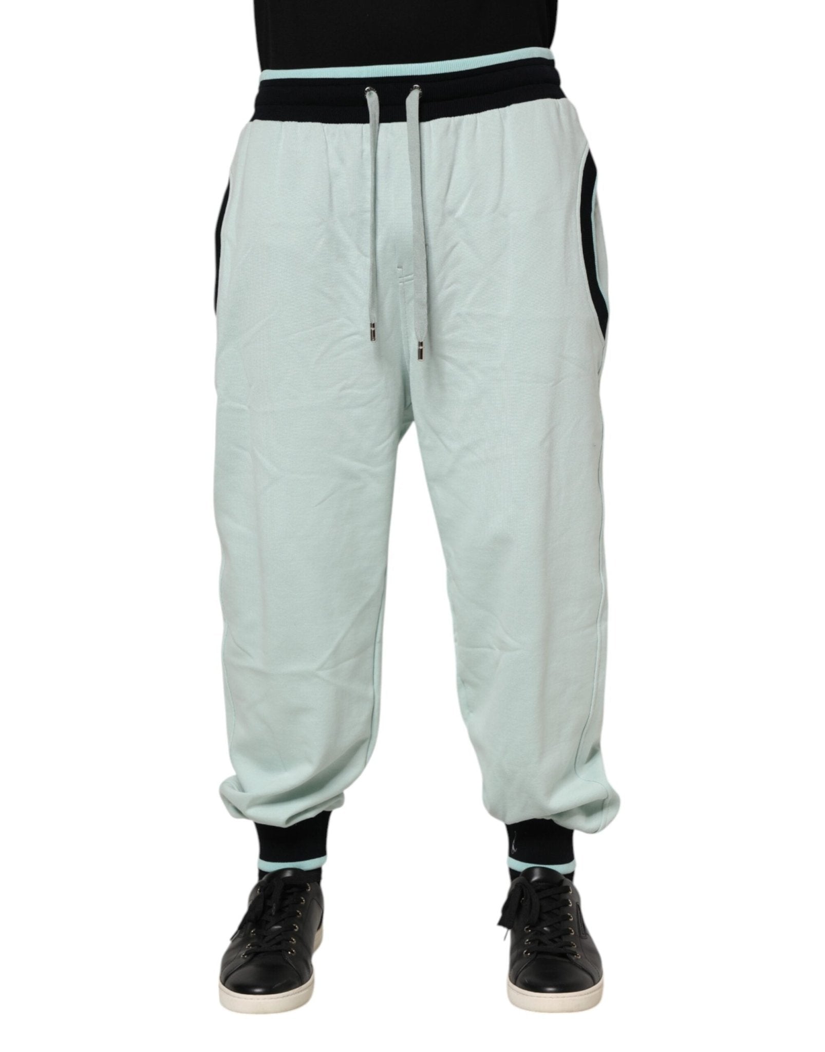 Dolce & Gabbana Light Green Cotton Men Jogger Sweatpants Pants – IT48 | M par Dolce & Gabbana | Disponible sur Sandy Store ByNet