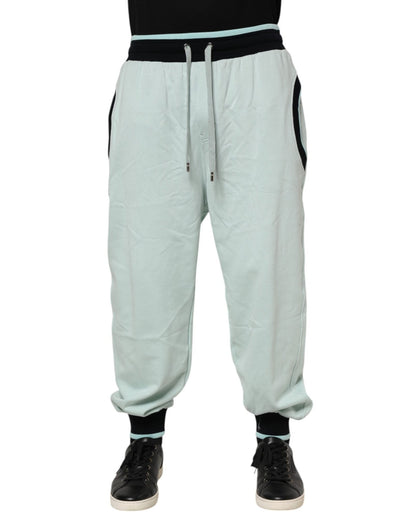 Dolce & Gabbana Light Green Cotton Men Jogger Sweatpants Pants – IT48 | M par Dolce & Gabbana | Disponible sur Sandy Store ByNet