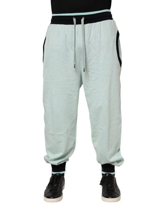 Dolce & Gabbana Light Green Cotton Men Jogger Sweatpants Pants – IT48 | M par Dolce & Gabbana | Disponible sur Sandy Store ByNet