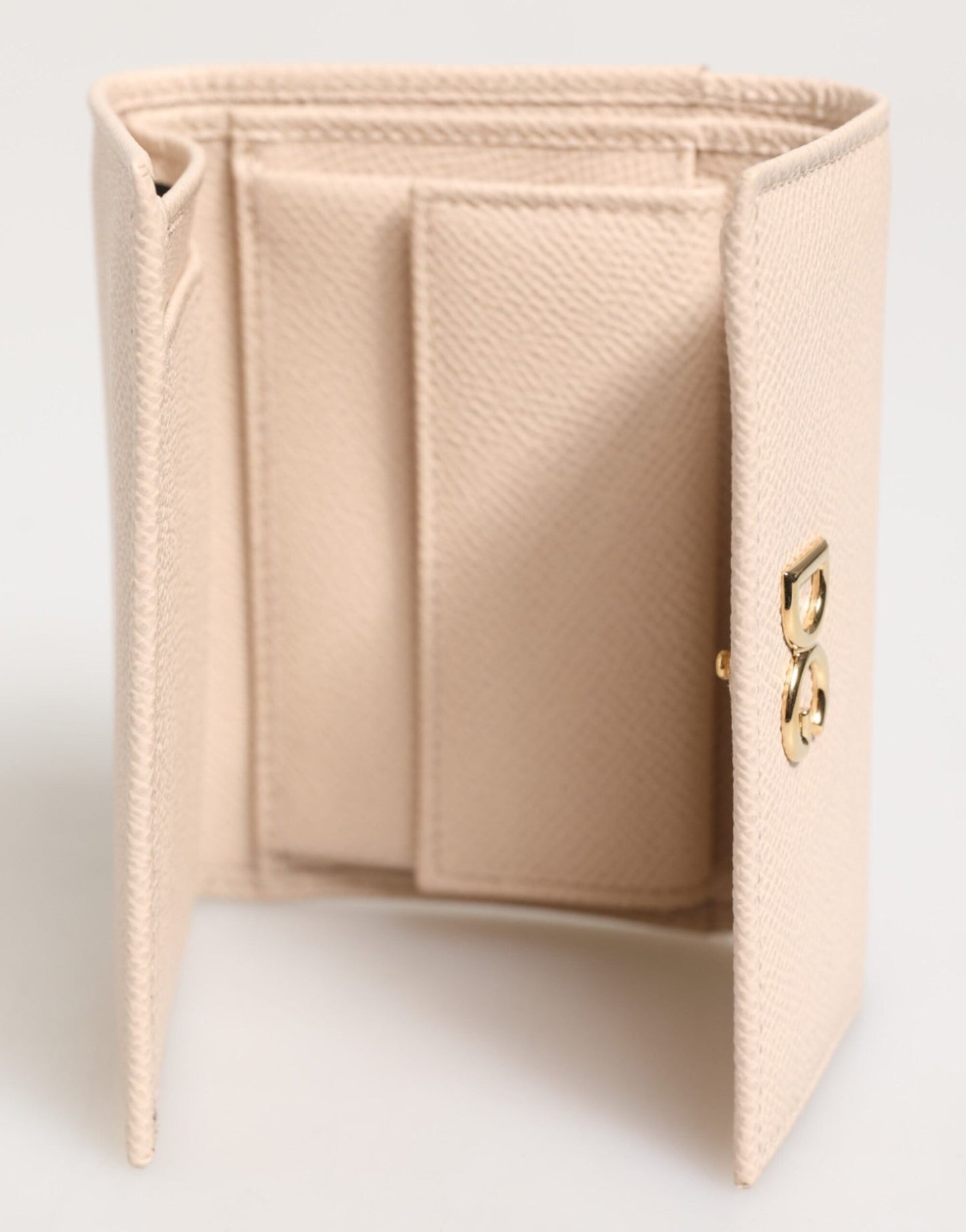 Dolce & Gabbana Light Pink Calf Leather DG Logo French Flap Wallet – par Dolce & Gabbana | Disponible sur Sandy Store ByNet