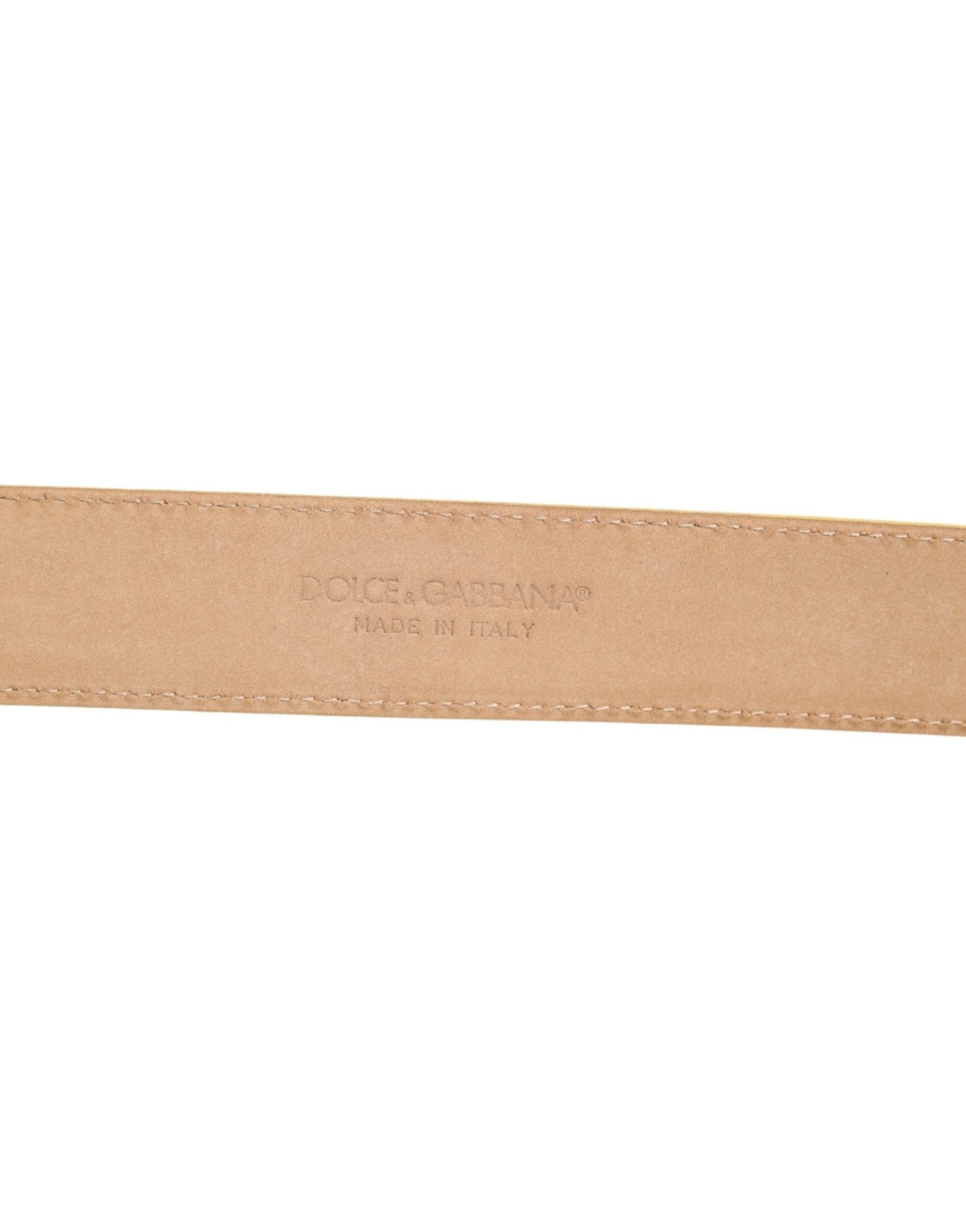 Dolce & Gabbana Light Yellow DEVOTION Heart DG Buckle Belt – 75 cm / 30 Inches par Dolce & Gabbana | Disponible sur Sandy Store ByNet