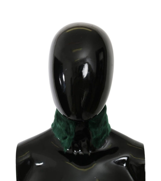 Dolce & Gabbana Luxurious Green Lambskin Scarf for Women - Sandy Store ByNet