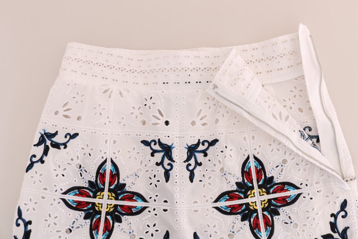 Dolce & Gabbana Majolica Embroidered Capri Elegance - Sandy Store ByNet