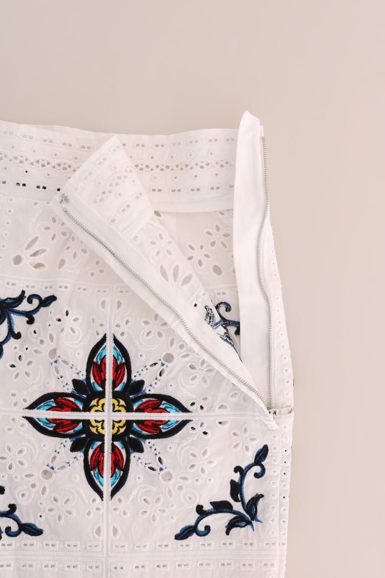 Dolce & Gabbana Majolica Embroidered Capri Elegance - Sandy Store ByNet