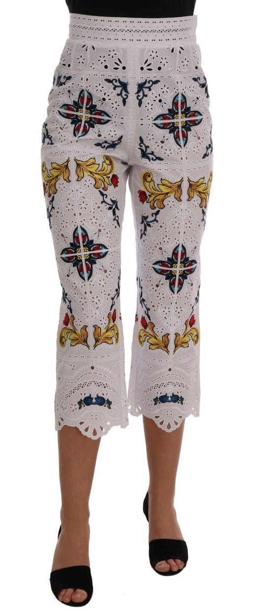 Dolce & Gabbana Majolica Embroidered Capri Elegance - Sandy Store ByNet