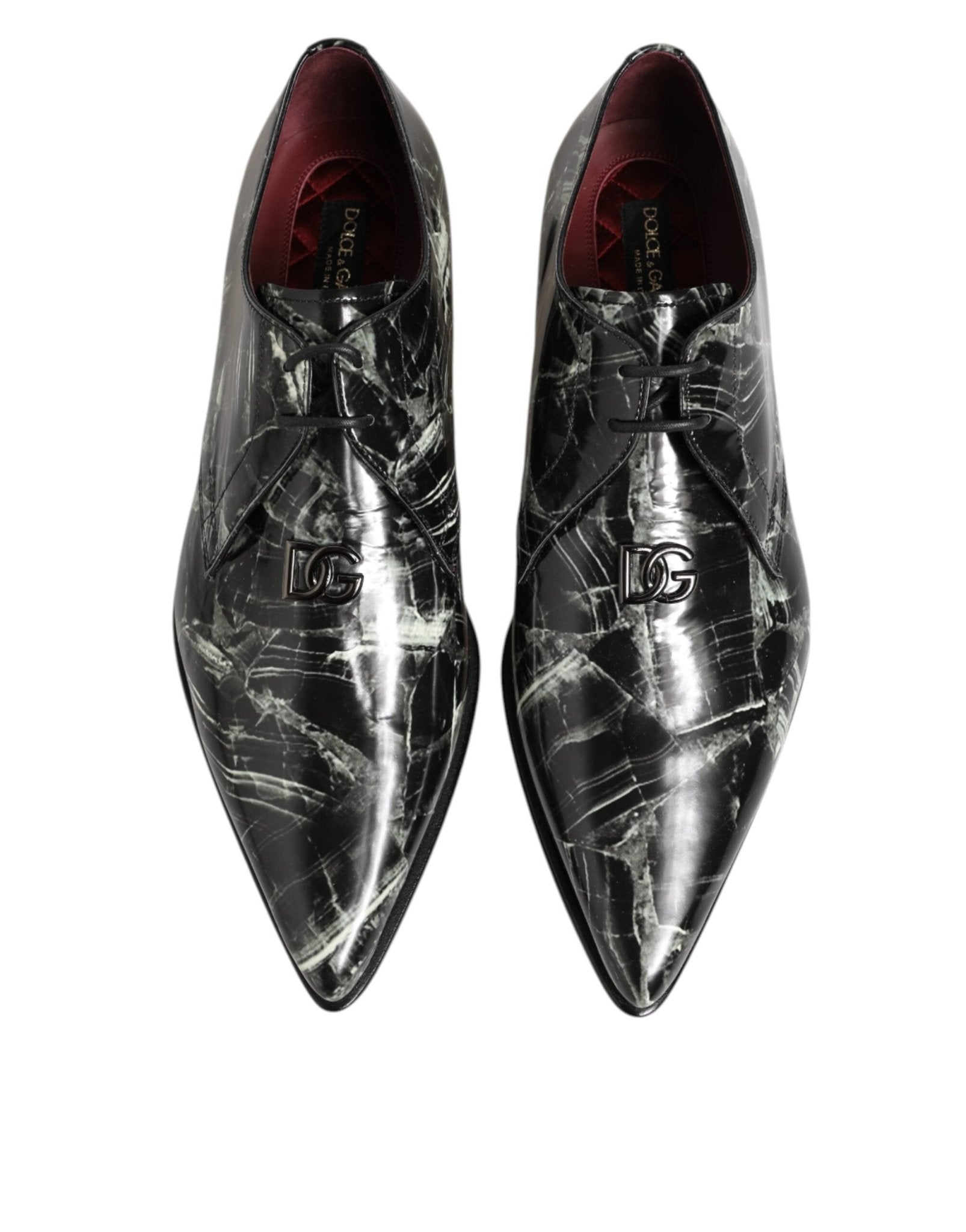 Dolce & Gabbana Marbled Pattern Dress Lace Up Derby Shoes – EU44/US11 par Dolce & Gabbana | Disponible sur Sandy Store ByNet