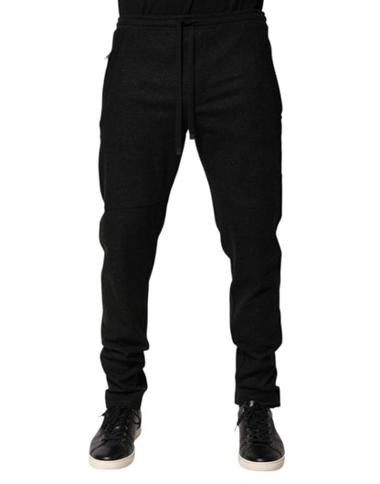 Dolce & Gabbana Marl Black Wool Blend Jogger Sweatpants Pants – IT52 | XL par Dolce & Gabbana | Disponible sur Sandy Store ByNet