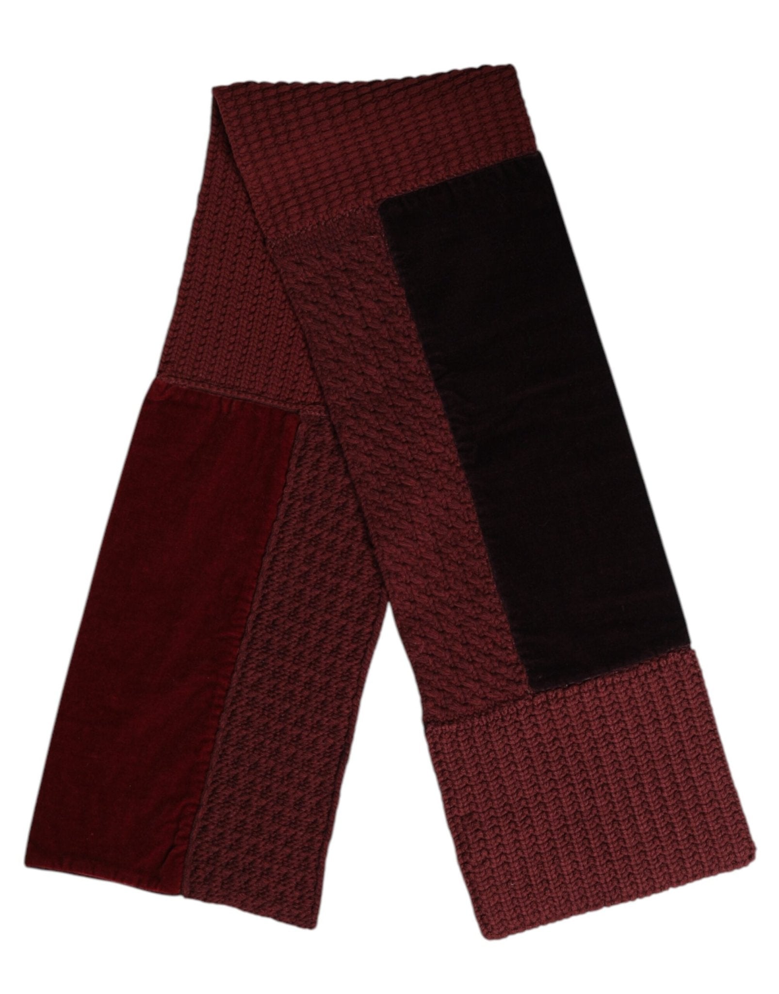 Dolce & Gabbana Maroon Black Neck Warmer Wrap Shawl Scarf – par Dolce & Gabbana | Disponible sur Sandy Store ByNet