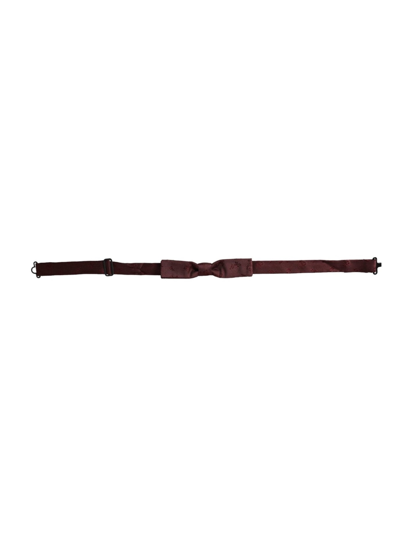 Dolce & Gabbana Maroon Floral Silk Adjustable Neck Men Bow Tie – par Dolce & Gabbana | Disponible sur Sandy Store ByNet