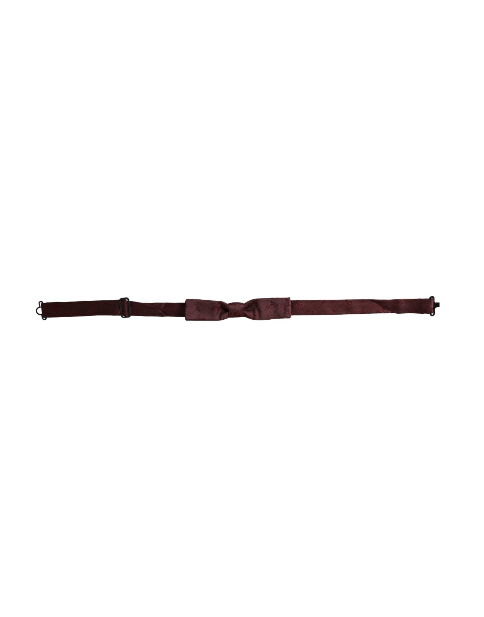 Dolce & Gabbana Maroon Floral Silk Adjustable Neck Men Bow Tie – par Dolce & Gabbana | Disponible sur Sandy Store ByNet
