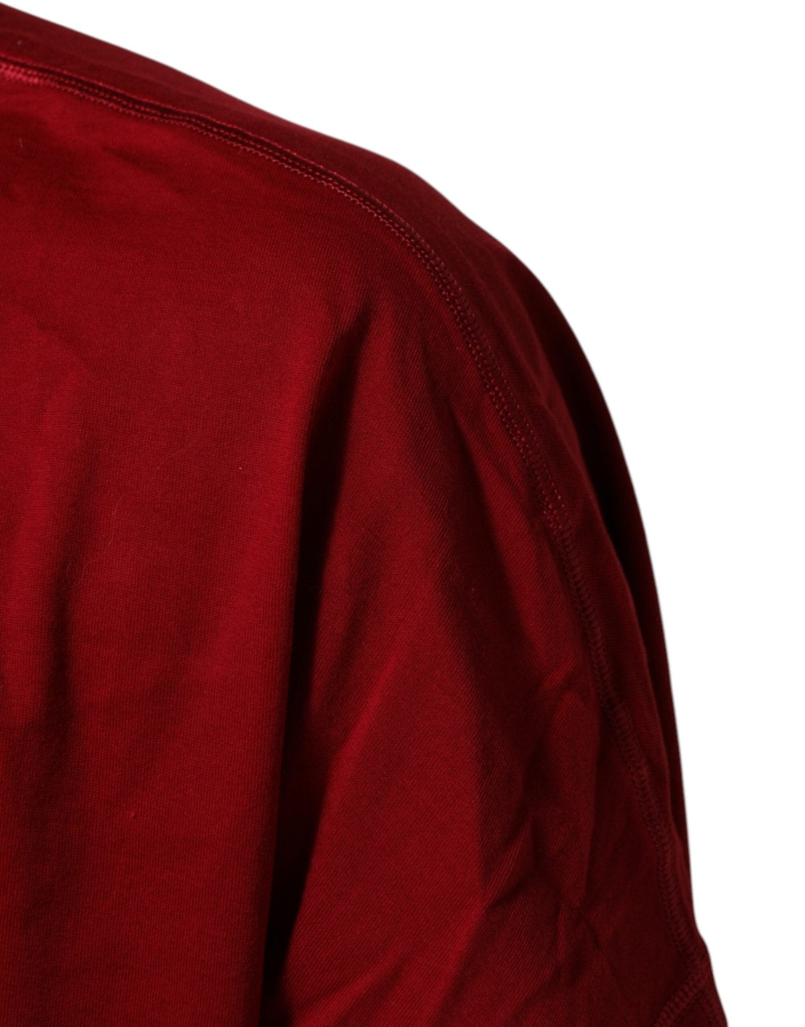 Dolce & Gabbana Maroon LogoCrown Cotton Half Sleeve T-shirt – IT56 | XXL par Dolce & Gabbana | Disponible sur Sandy Store ByNet