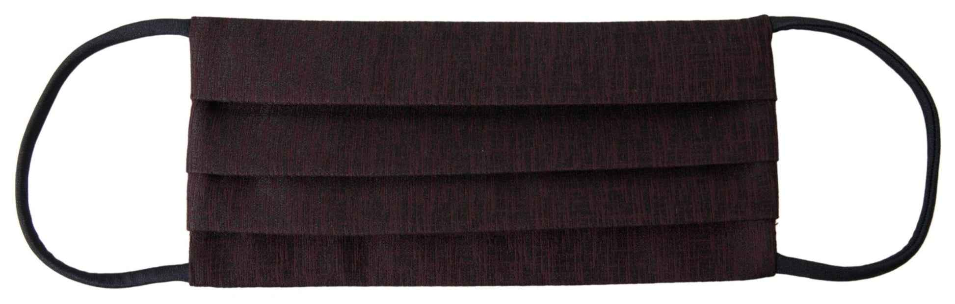 Dolce & Gabbana Maroon Pleated Elastic Ear Strap Face Mask – par Dolce & Gabbana | Disponible sur Sandy Store ByNet