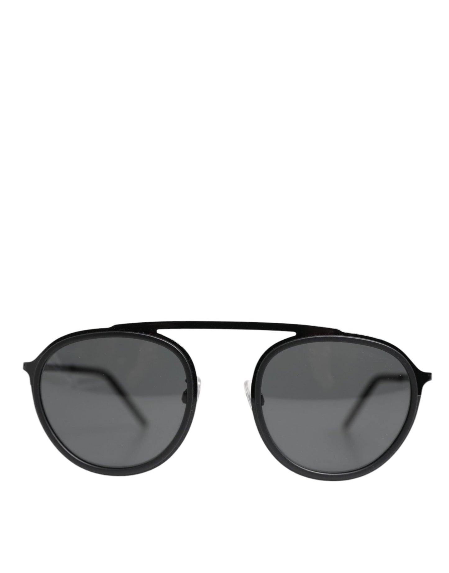 Dolce & Gabbana Matte Black DG2276 Metal Rim Round Shades Sunglasses – par Dolce & Gabbana | Disponible sur Sandy Store ByNet
