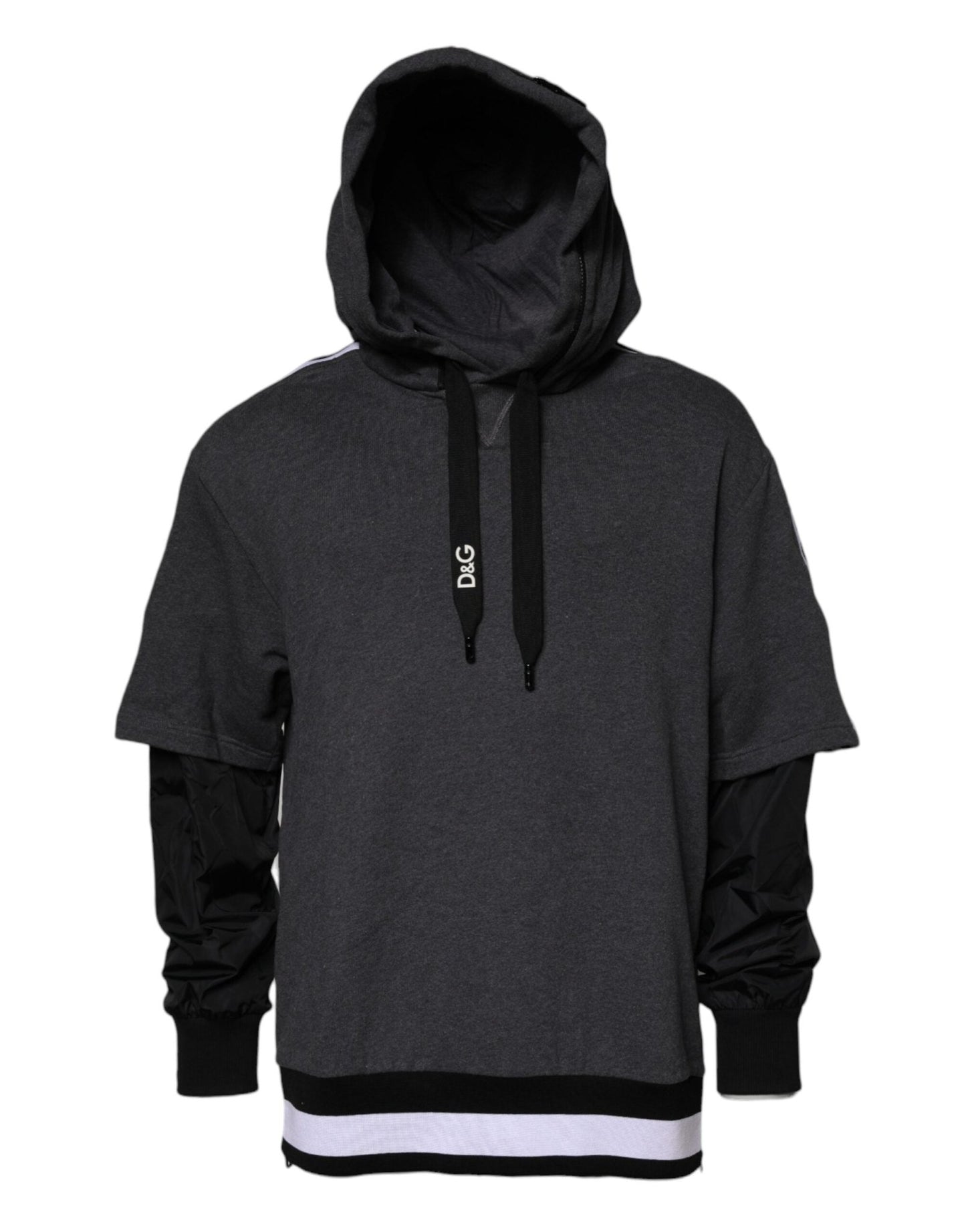 Dolce & Gabbana Melange Gray Cotton Hooded Sweatshirt Sweater – IT50 | L par Dolce & Gabbana | Disponible sur Sandy Store ByNet