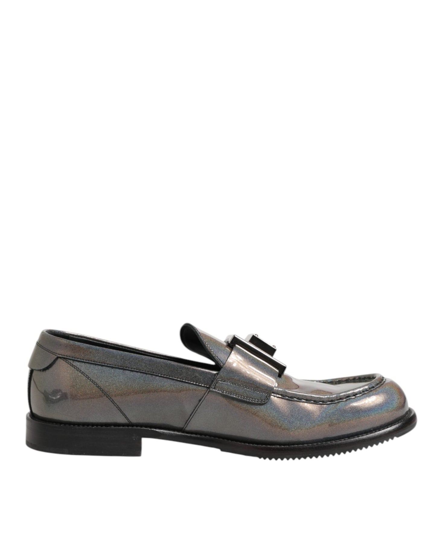 Dolce & Gabbana Metallic Silver Logo Slip On Men Dress Shoes – EU44/US11 par Dolce & Gabbana | Disponible sur Sandy Store ByNet