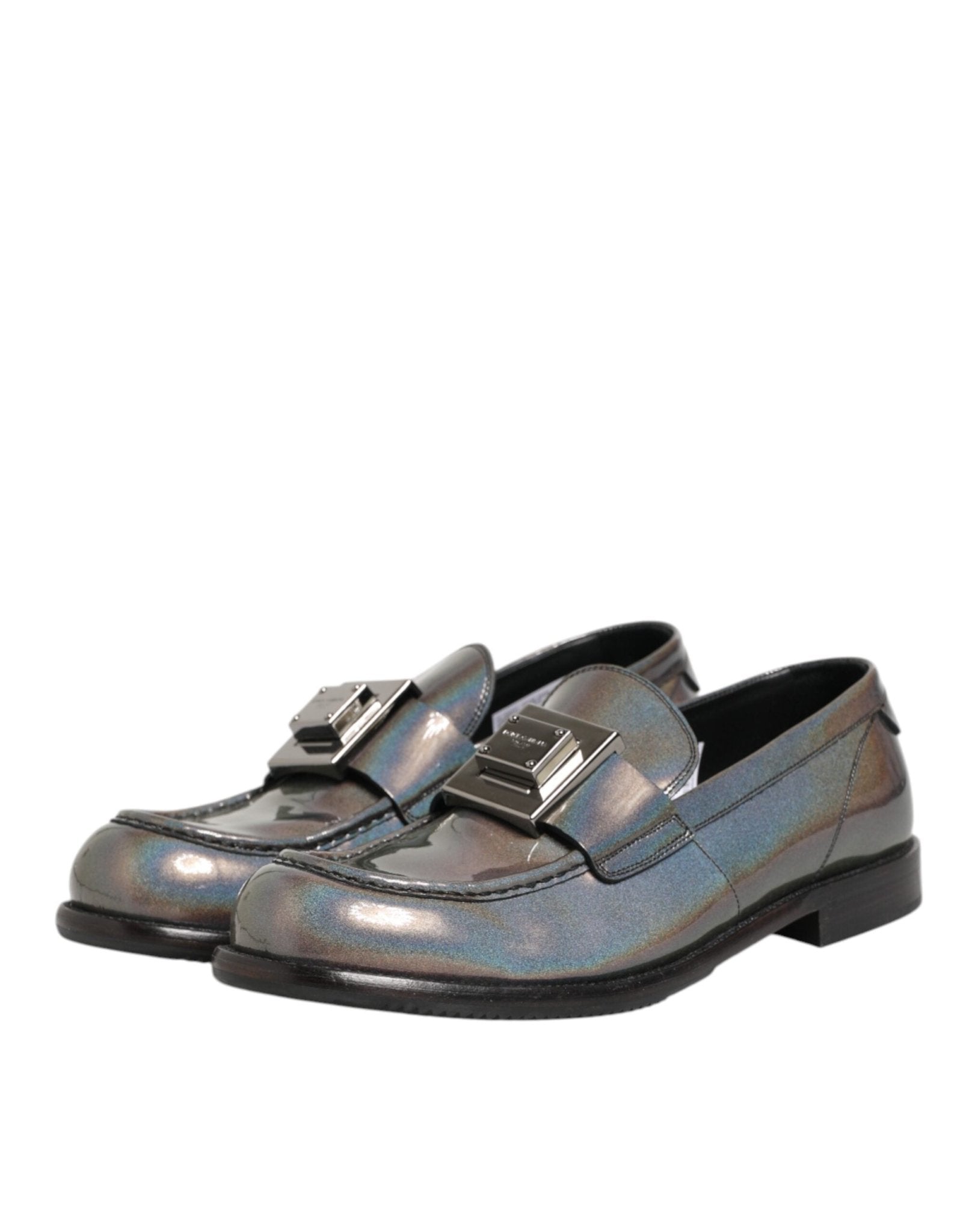 Dolce & Gabbana Metallic Silver Logo Slip On Men Dress Shoes – EU44/US11 par Dolce & Gabbana | Disponible sur Sandy Store ByNet