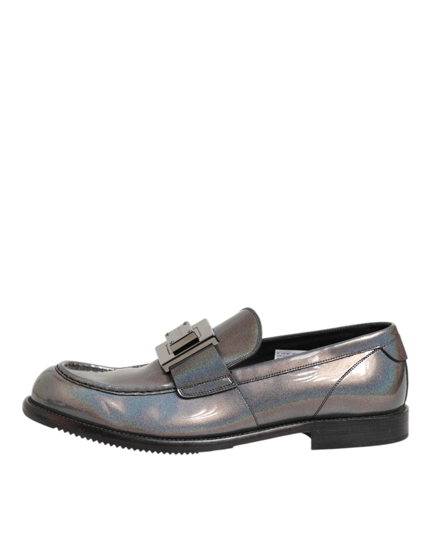 Dolce & Gabbana Metallic Silver Logo Slip On Men Dress Shoes – EU44/US11 par Dolce & Gabbana | Disponible sur Sandy Store ByNet