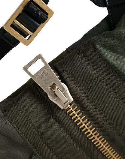 Dolce & Gabbana Military Green Patchwork Rucksack Backpack Bag - Sandy Store ByNet