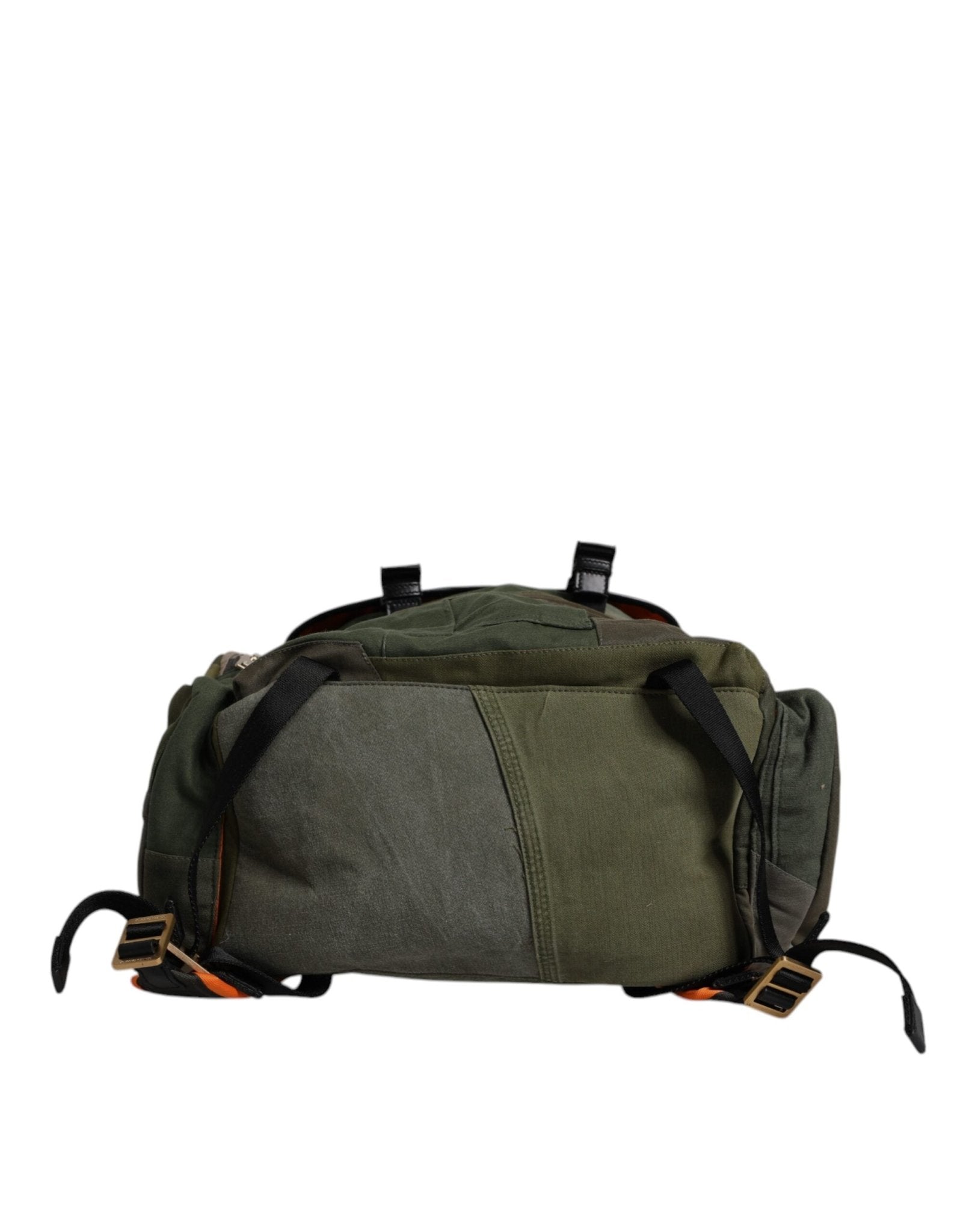 Dolce & Gabbana Military Green Patchwork Travel Backpack Bag - Sandy Store ByNet