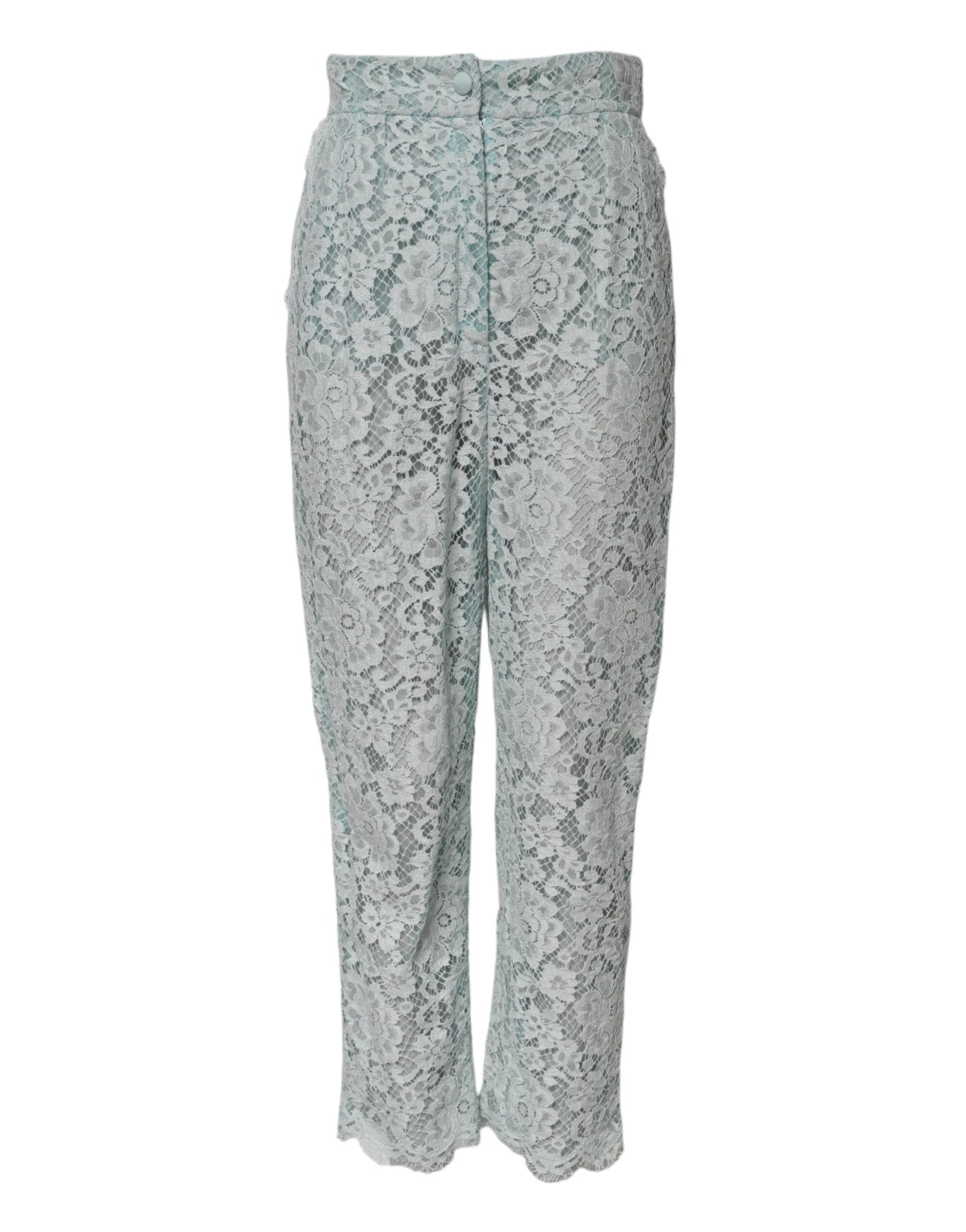 Dolce & Gabbana Mint Green Cotton Floral Lace Trousers Pants – IT40|S par Dolce & Gabbana | Disponible sur Sandy Store ByNet